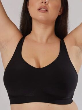 Body & Bra Secret Support Bra Sz 2XL Black